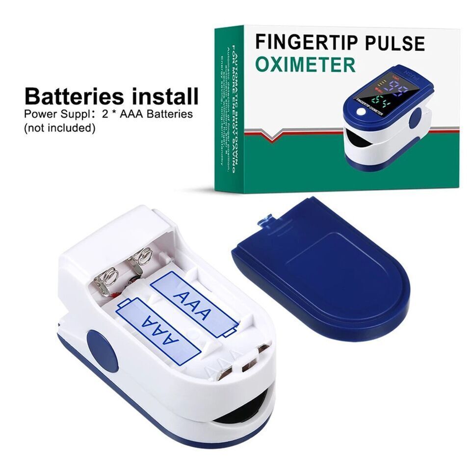 Finger Pulse Oximeter Blood Oxygen Saturation Meter SpO2 Heart Rate Monitor UK
