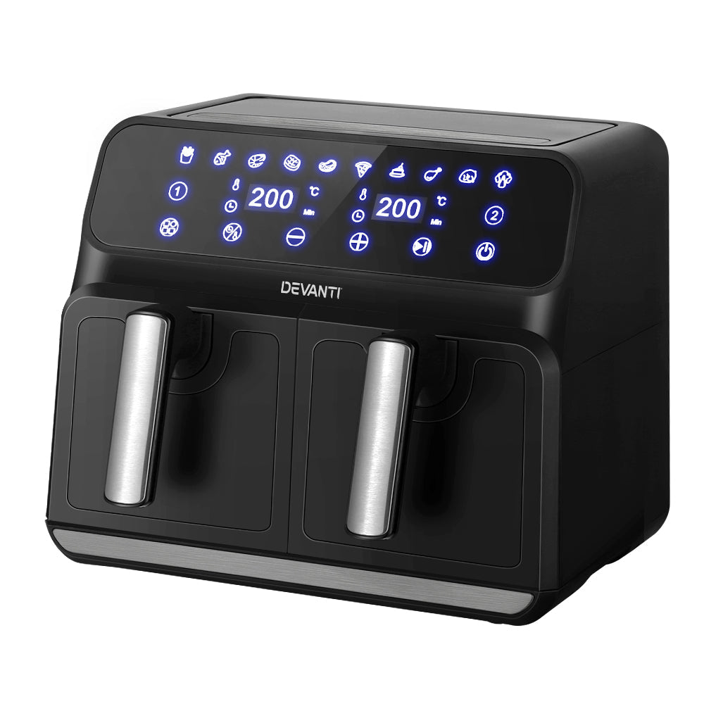 NNEDSZ Devanti Air Fryer 8L Dual Zone Fryers